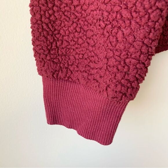 Harry Potter Hogwarts Embroidered Maroon Fleece Pullover - Picture 5 of 6